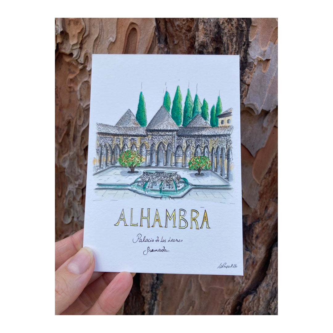 Pack of 10 Postcards of the Alhambra, Granada