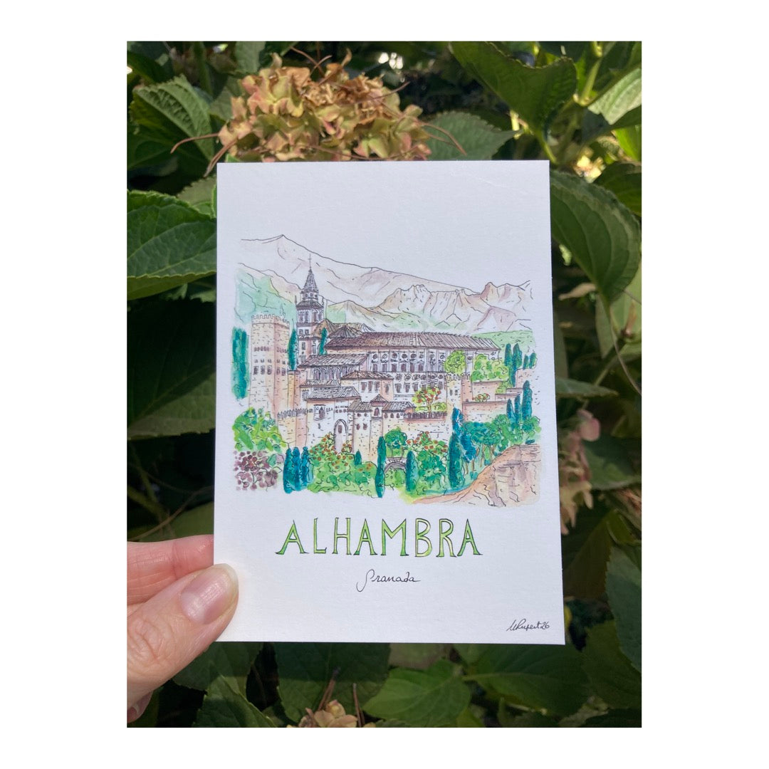 Pack of 10 Postcards of the Alhambra, Granada