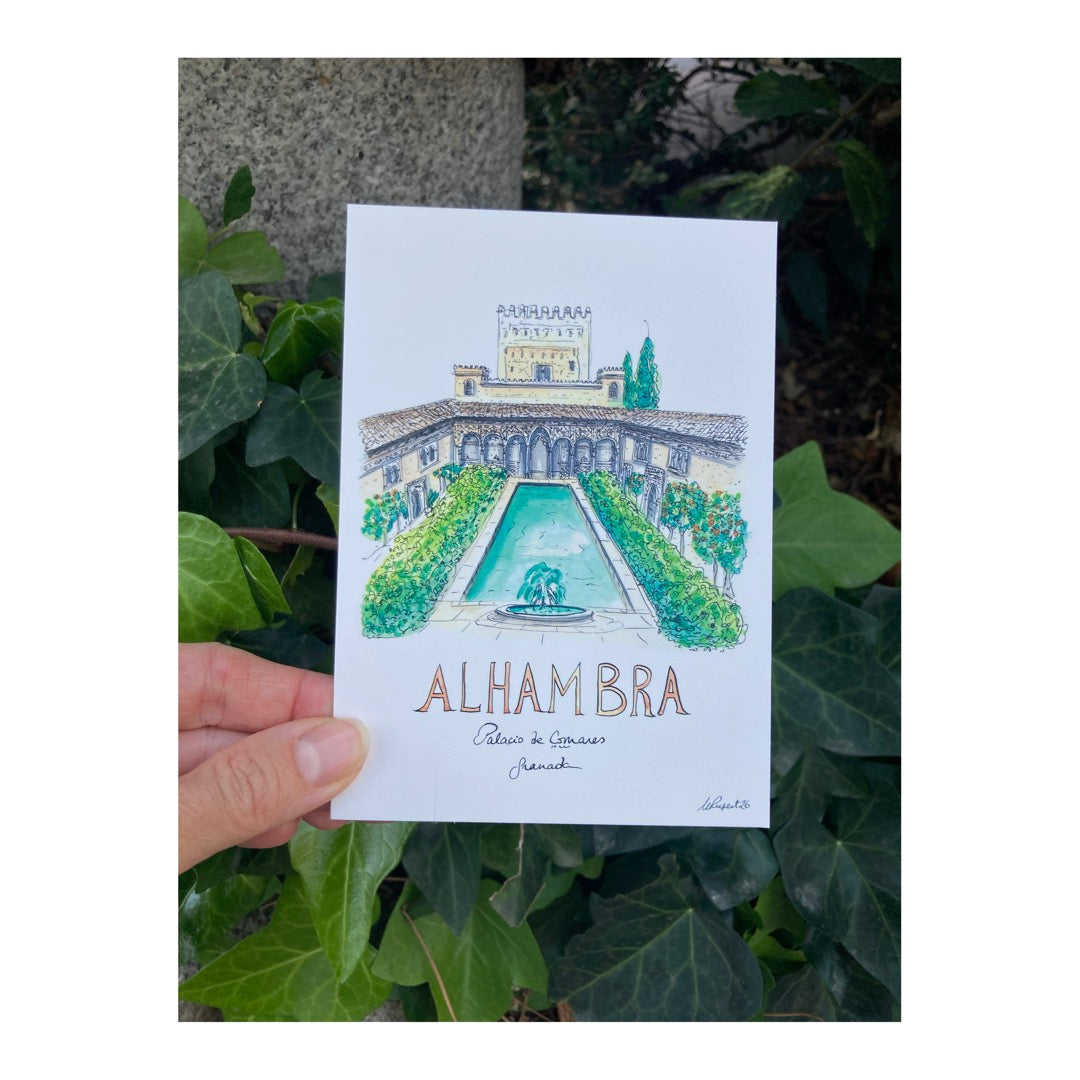 Pack of 10 Postcards of the Alhambra, Granada