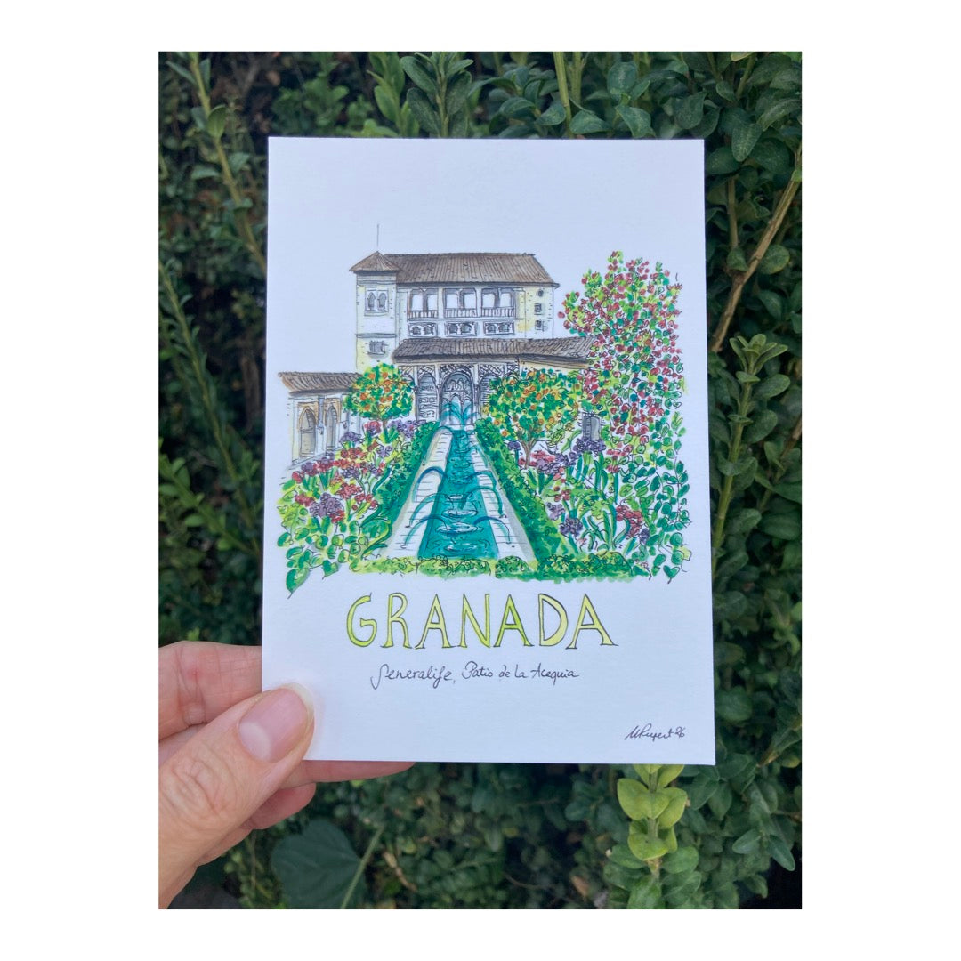 Pack of 10 Postcards of the Alhambra, Granada