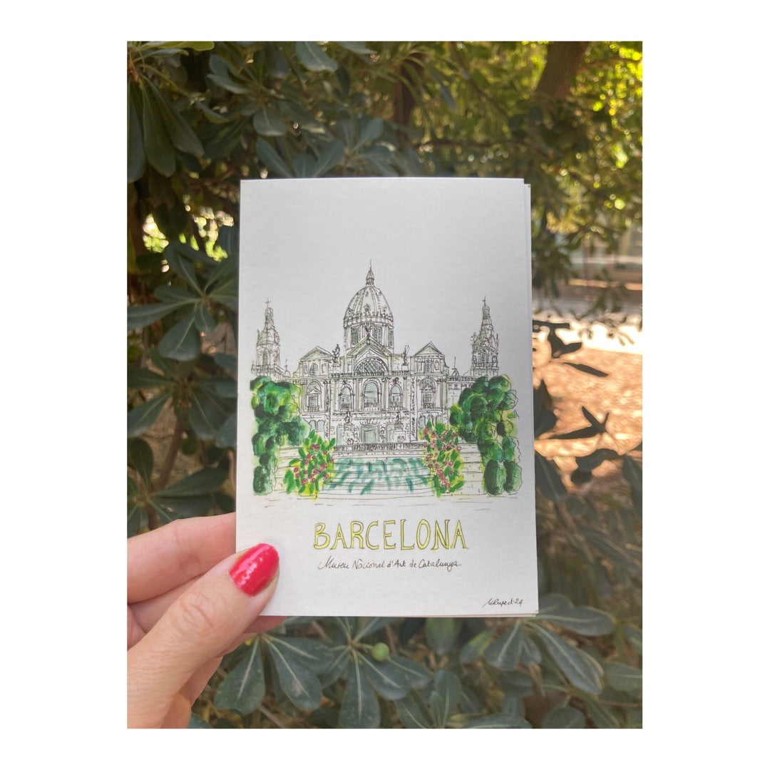 Pack of 10 Postcards of Barcelona, Museu Nacional d'Art de Catalunya