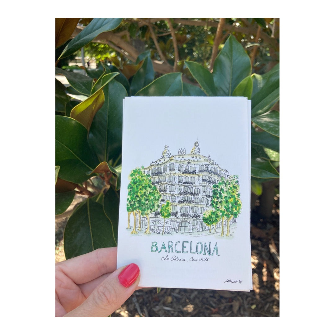 Pack of 10 Postcards of Barcelona