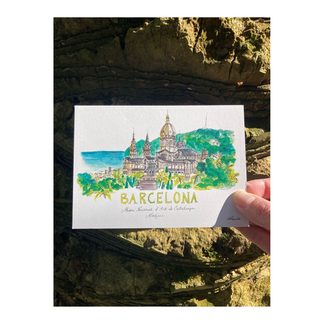 Pack of 10 Postcards of Barcelona, Museu Nacional d'Art de Catalunya