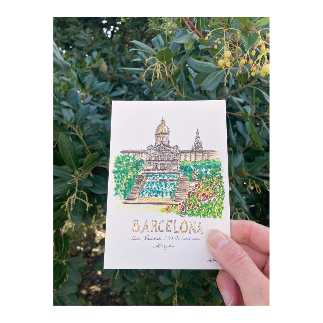 Pack of 10 Postcards of Barcelona, Museu Nacional d'Art de Catalunya