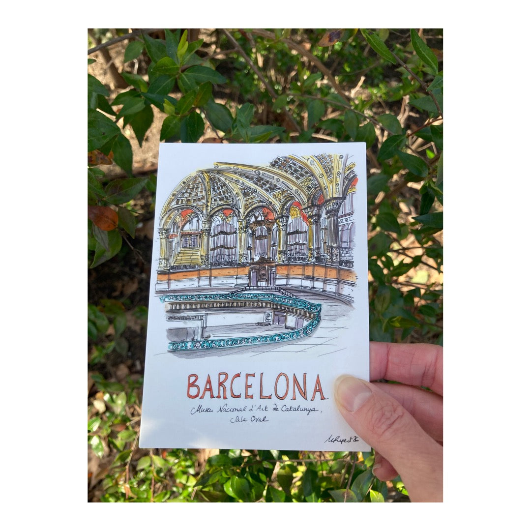 Pack of 10 Postcards of Barcelona, Museu Nacional d'Art de Catalunya