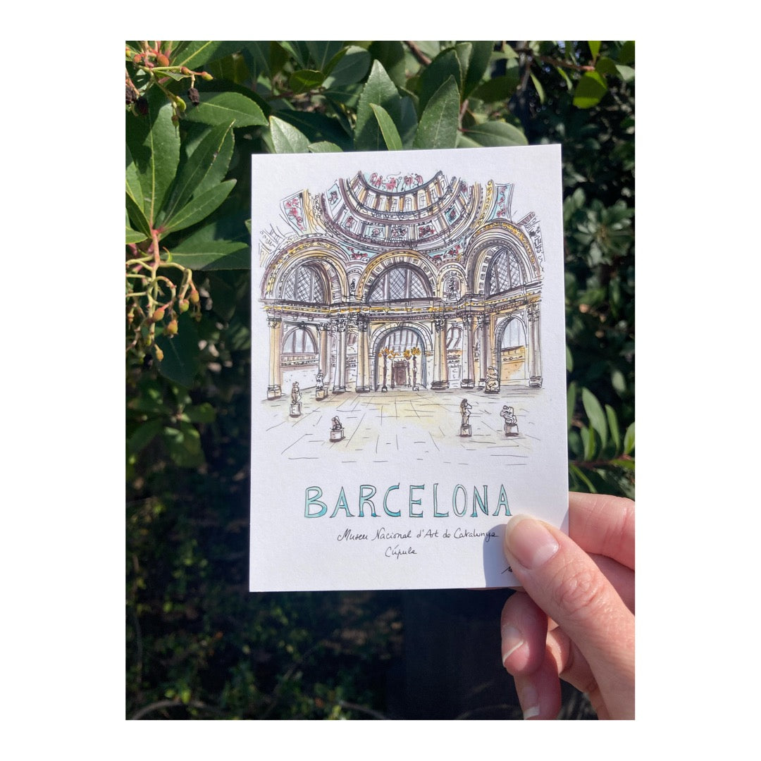 Pack of 10 Postcards of Barcelona, Museu Nacional d'Art de Catalunya