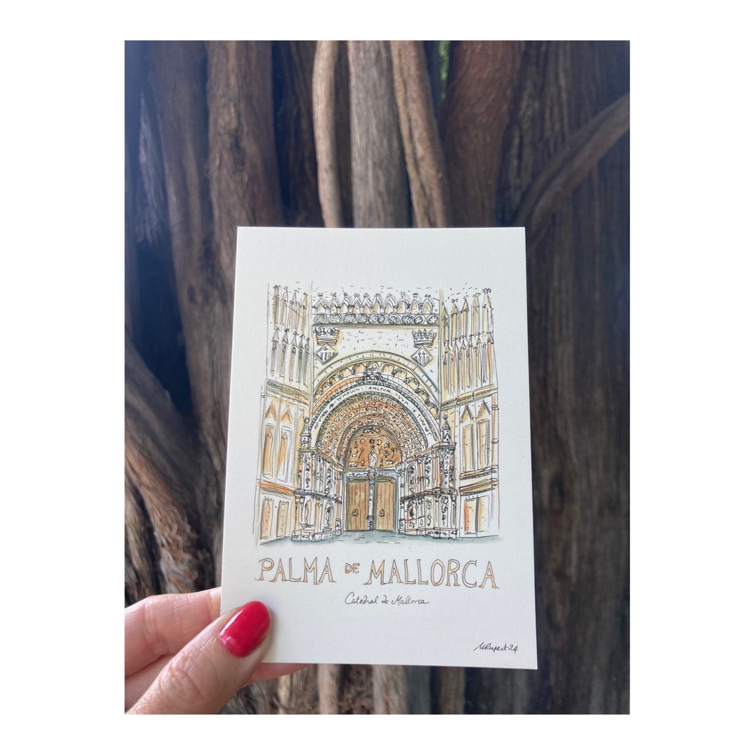 Pack of 10 Postcards of Cathedral of Mallorca