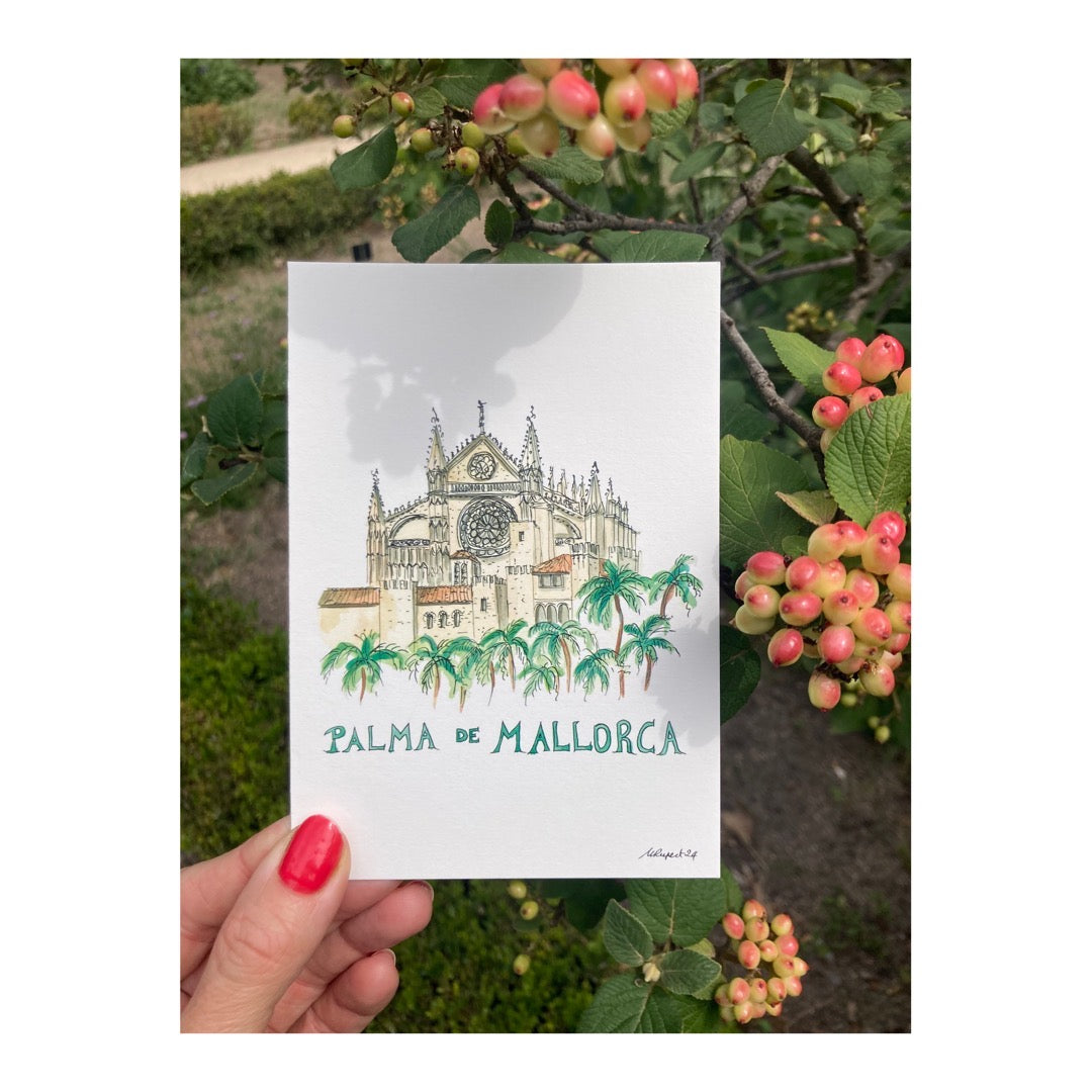 Pack of 10 Postcards of Cathedral of Mallorca