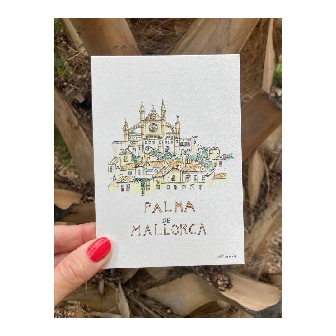 Pack of 10 Postcards of Cathedral of Mallorca