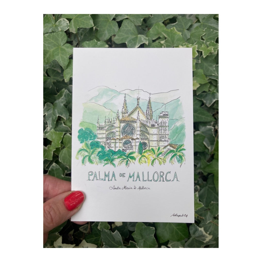 Pack of 10 Postcards of Cathedral of Mallorca