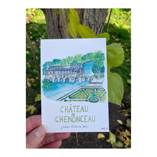 Pack of 10 Postcards of Chenonceau Castle