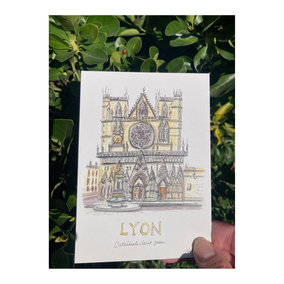 Pack of 10 Postcards of Lyon