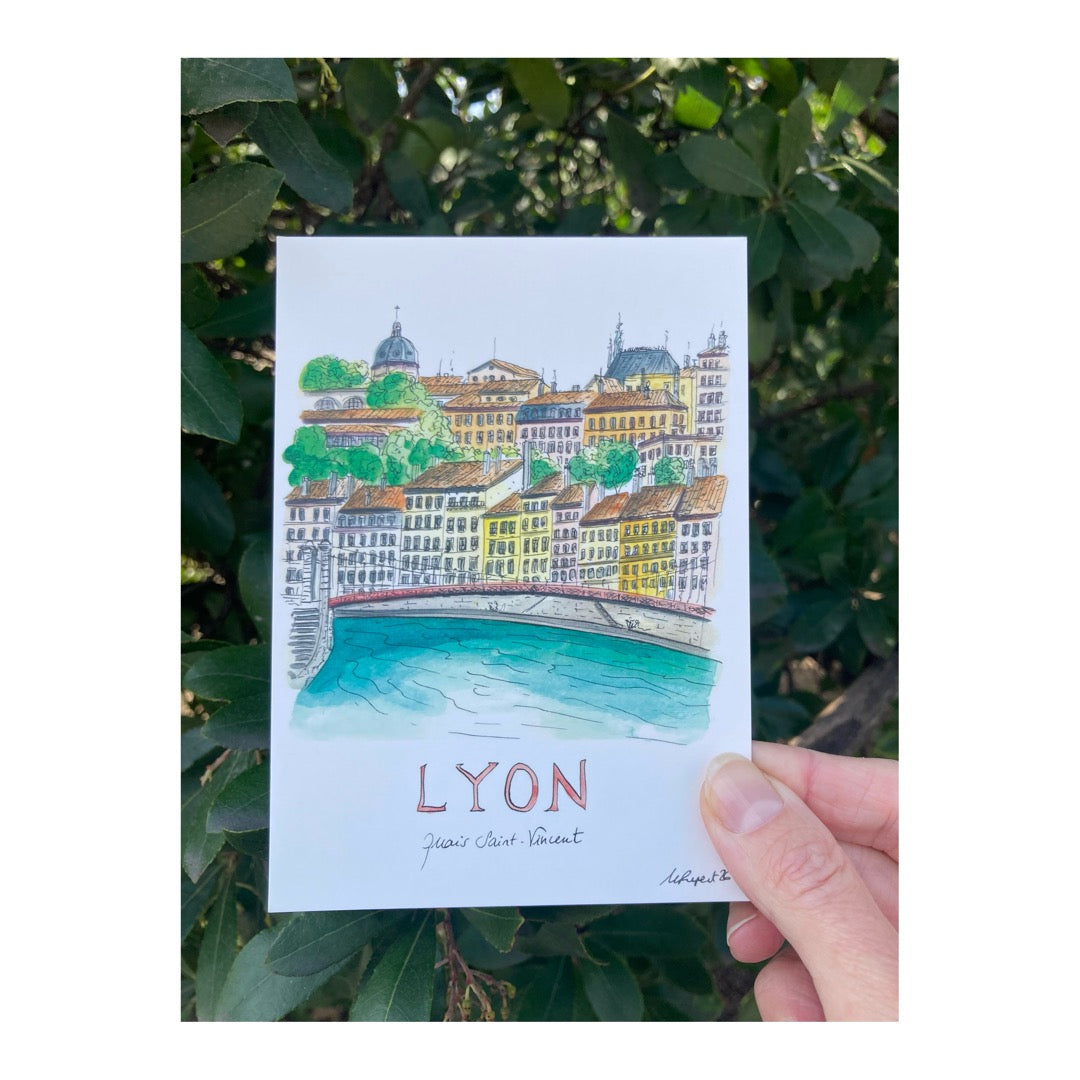 Pack of 10 Postcards of Lyon