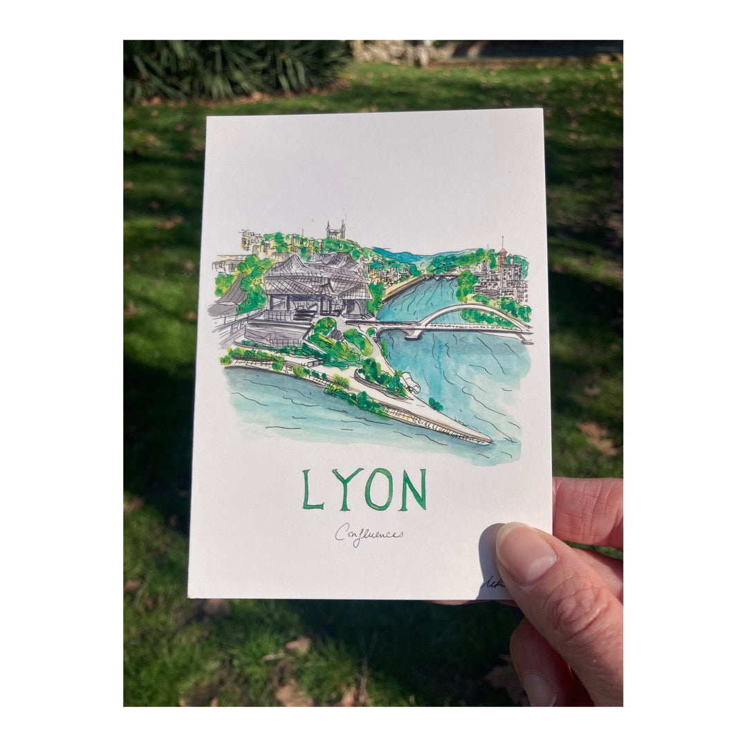 Pack of 10 Postcards of Lyon
