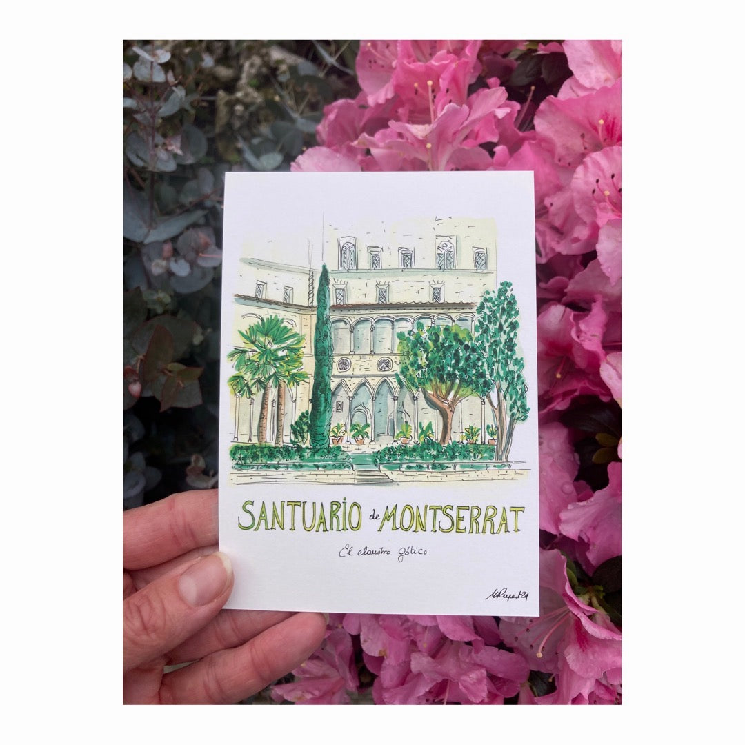 Pack of 10 Postcards of Monasterio de Montserrat, Catalunya