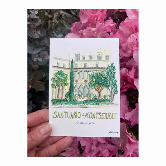 Pack of 10 Postcards of Monasterio de Montserrat, Catalunya