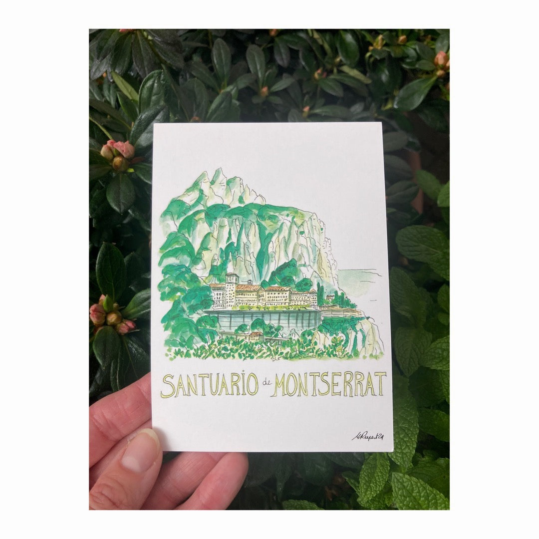Pack of 10 Postcards of Monasterio de Montserrat, Catalunya