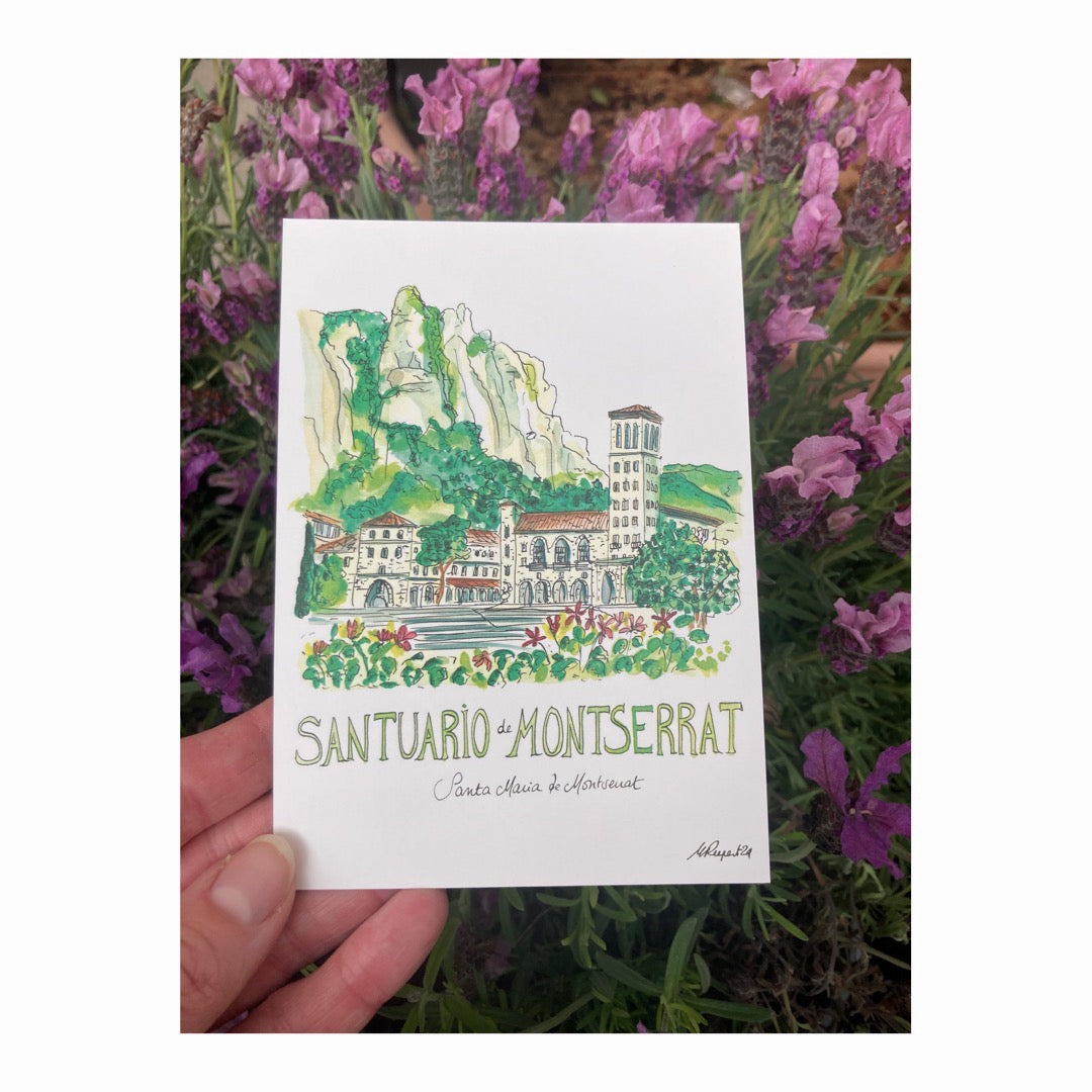 Pack of 10 Postcards of Monasterio de Montserrat, Catalunya