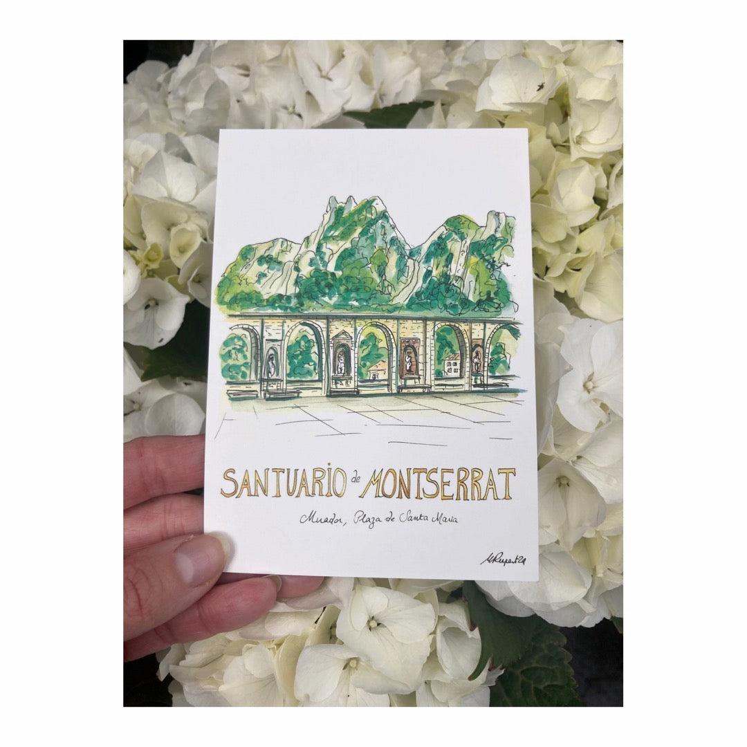 Pack of 10 Postcards of Monasterio de Montserrat, Catalunya