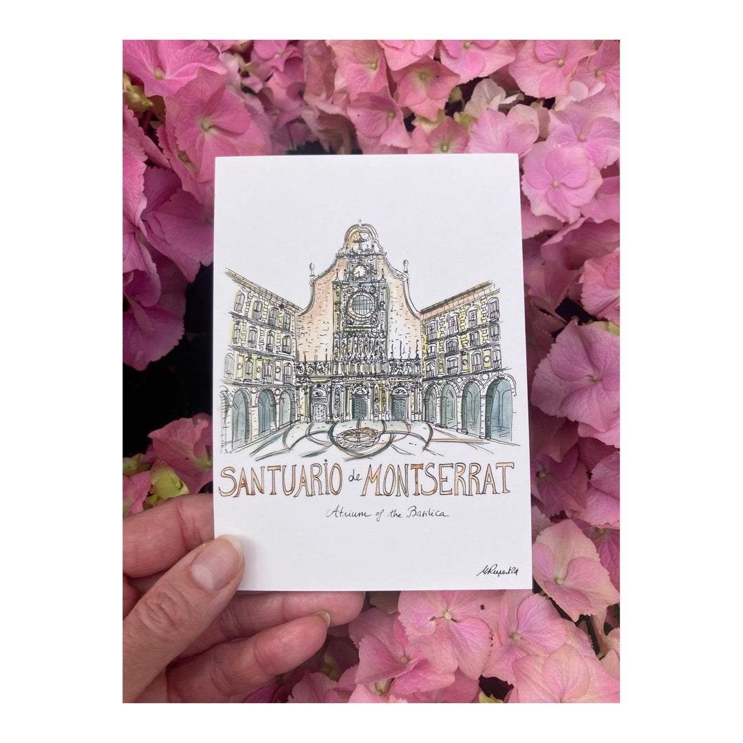 Pack of 10 Postcards of Monasterio de Montserrat, Catalunya