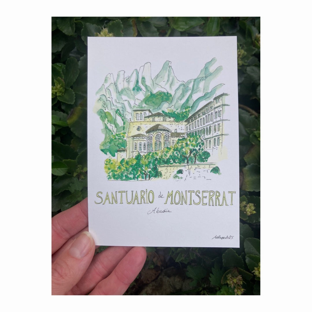 Pack of 10 Postcards of Monasterio de Montserrat, Catalunya
