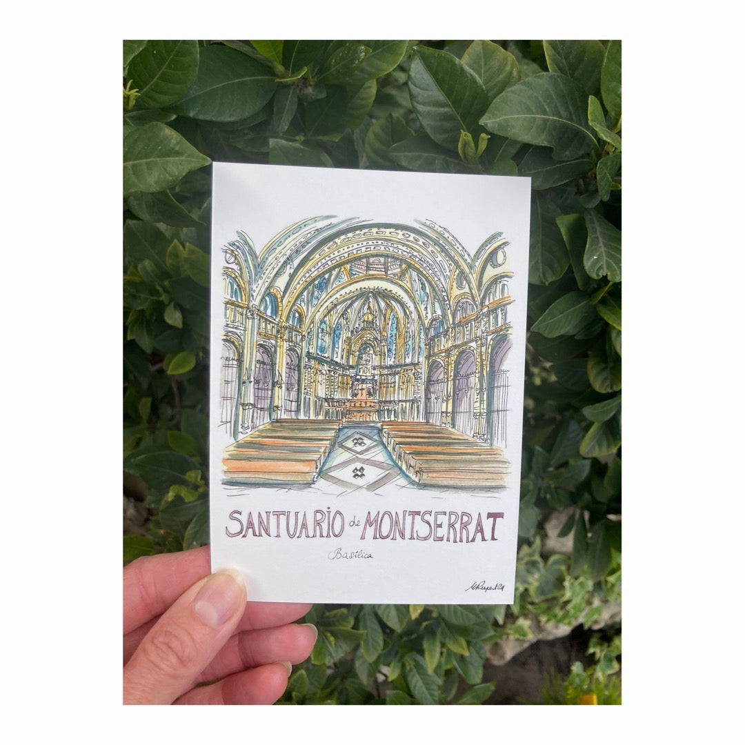 Pack of 10 Postcards of Monasterio de Montserrat, Catalunya