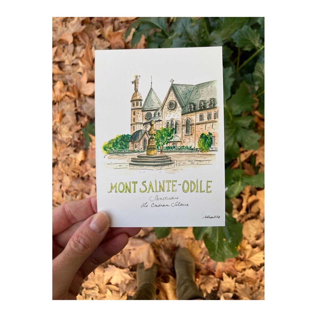 Pack of 10 Postcards of Sanctuary of Mount Sainte-Odile, Alsace