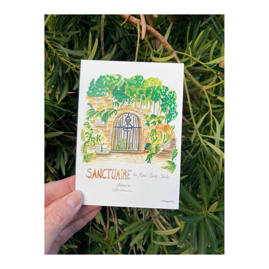 Pack of 10 Postcards of Sanctuary of Mount Sainte-Odile, Alsace