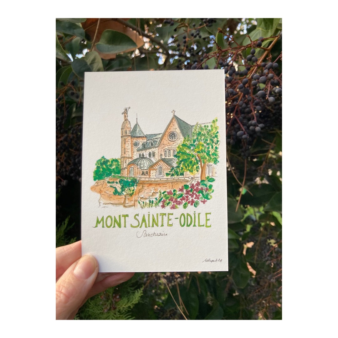 Pack of 10 Postcards of Sanctuary of Mount Sainte-Odile, Alsace