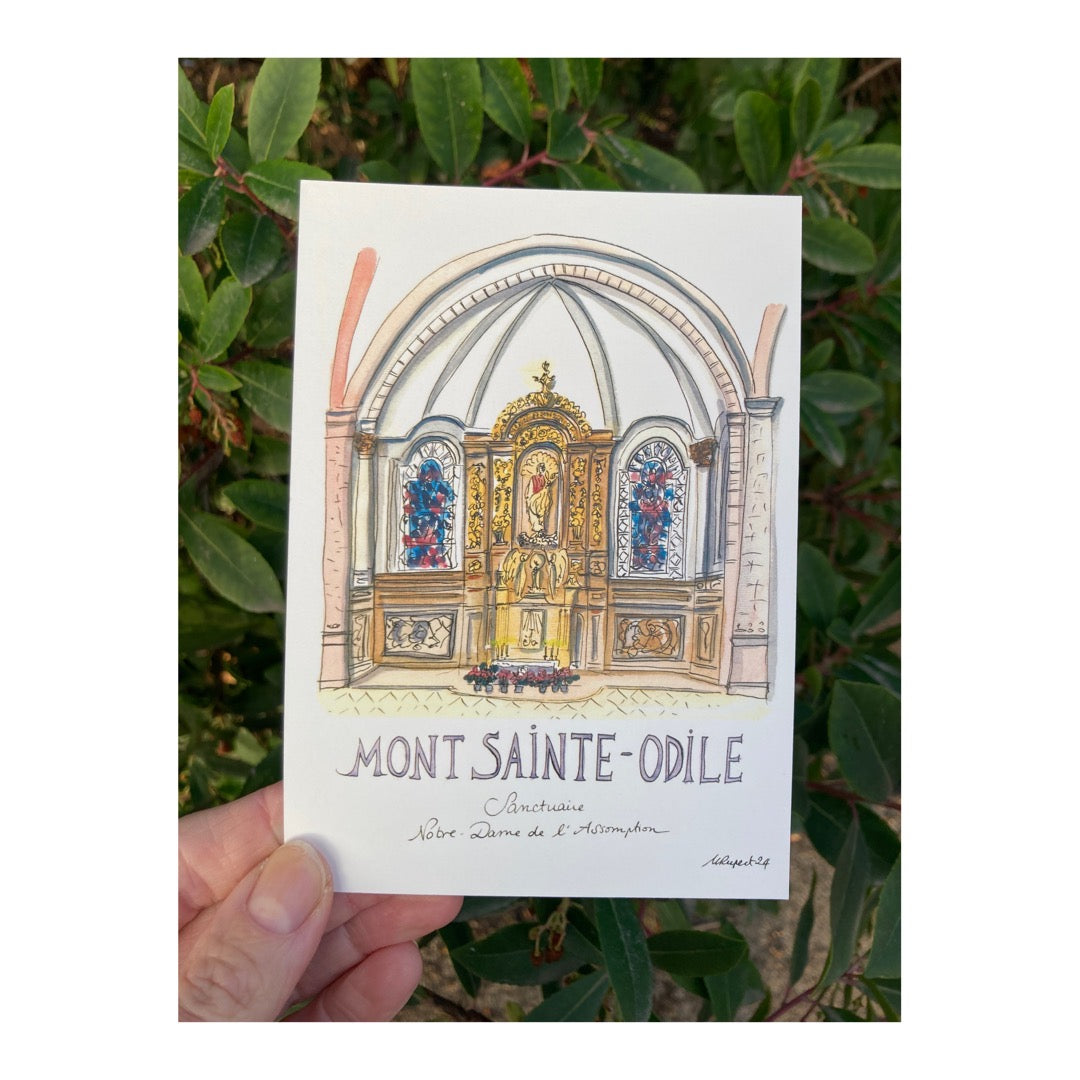 Pack of 10 Postcards of Sanctuary of Mount Sainte-Odile, Alsace