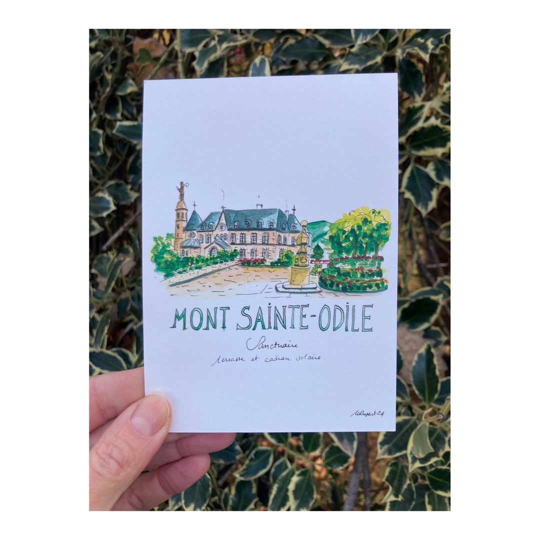 Pack of 10 Postcards of Sanctuary of Mount Sainte-Odile, Alsace