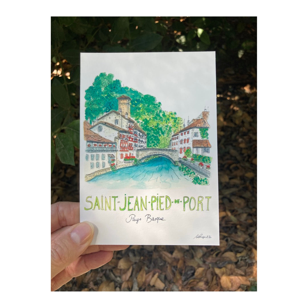 Pack of 10 Postcards of French Basque Country