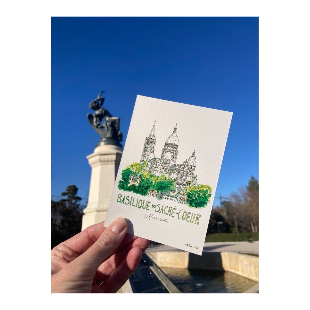 Pack of 10 Postcards of Basilique du Sacré-Coeur de Montmartre, Paris