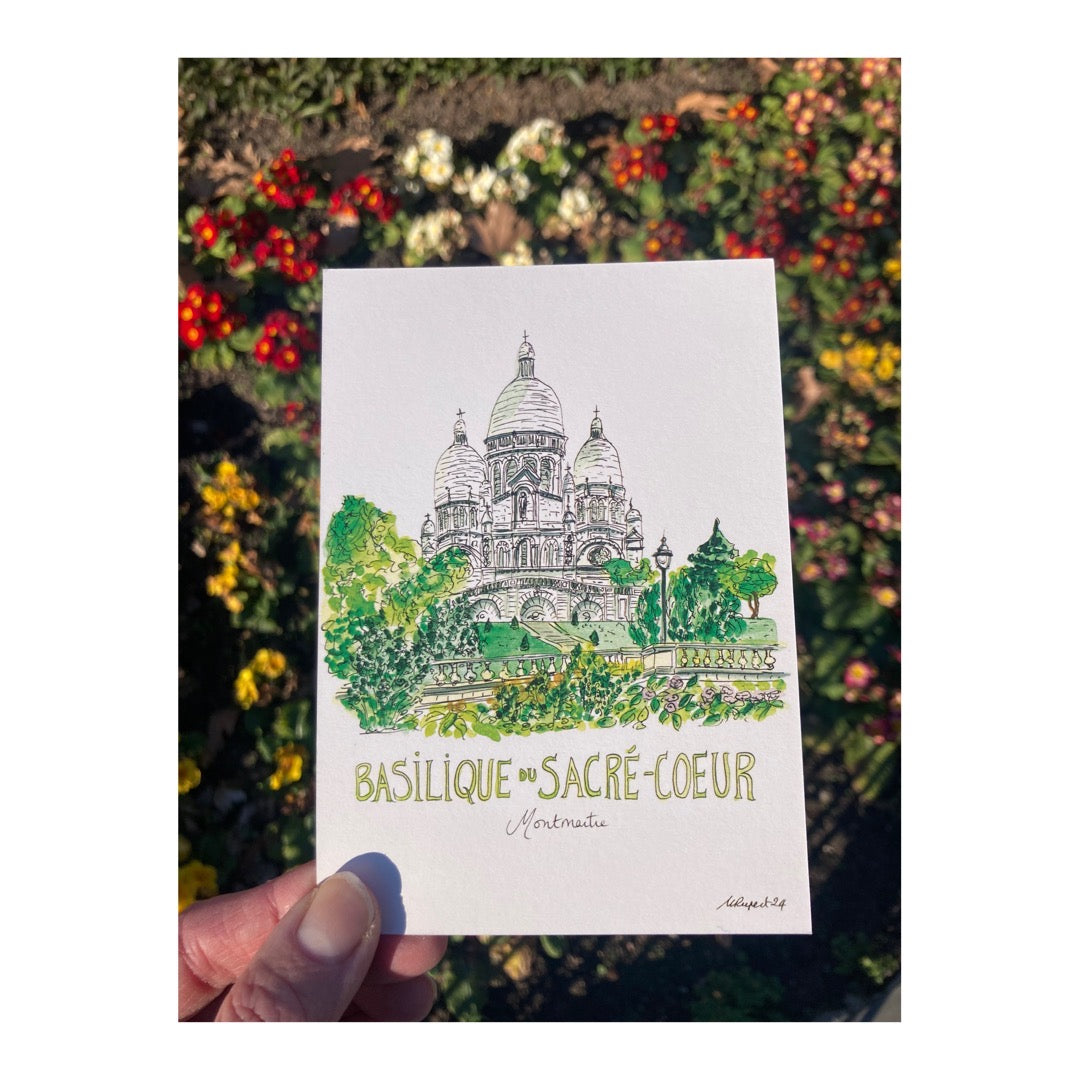 Pack of 10 Postcards of Basilique du Sacré-Coeur de Montmartre, Paris