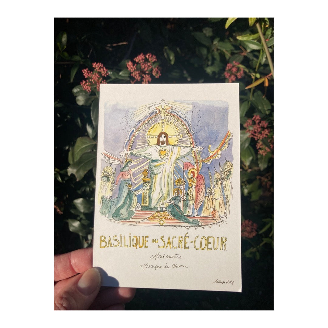 Pack of 10 Postcards of Basilique du Sacré-Coeur de Montmartre, Paris