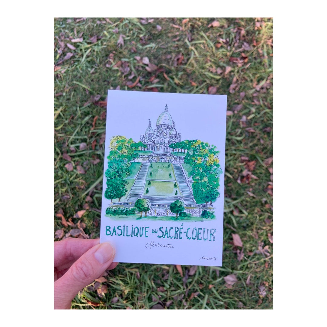 Pack of 10 Postcards of Basilique du Sacré-Coeur de Montmartre, Paris