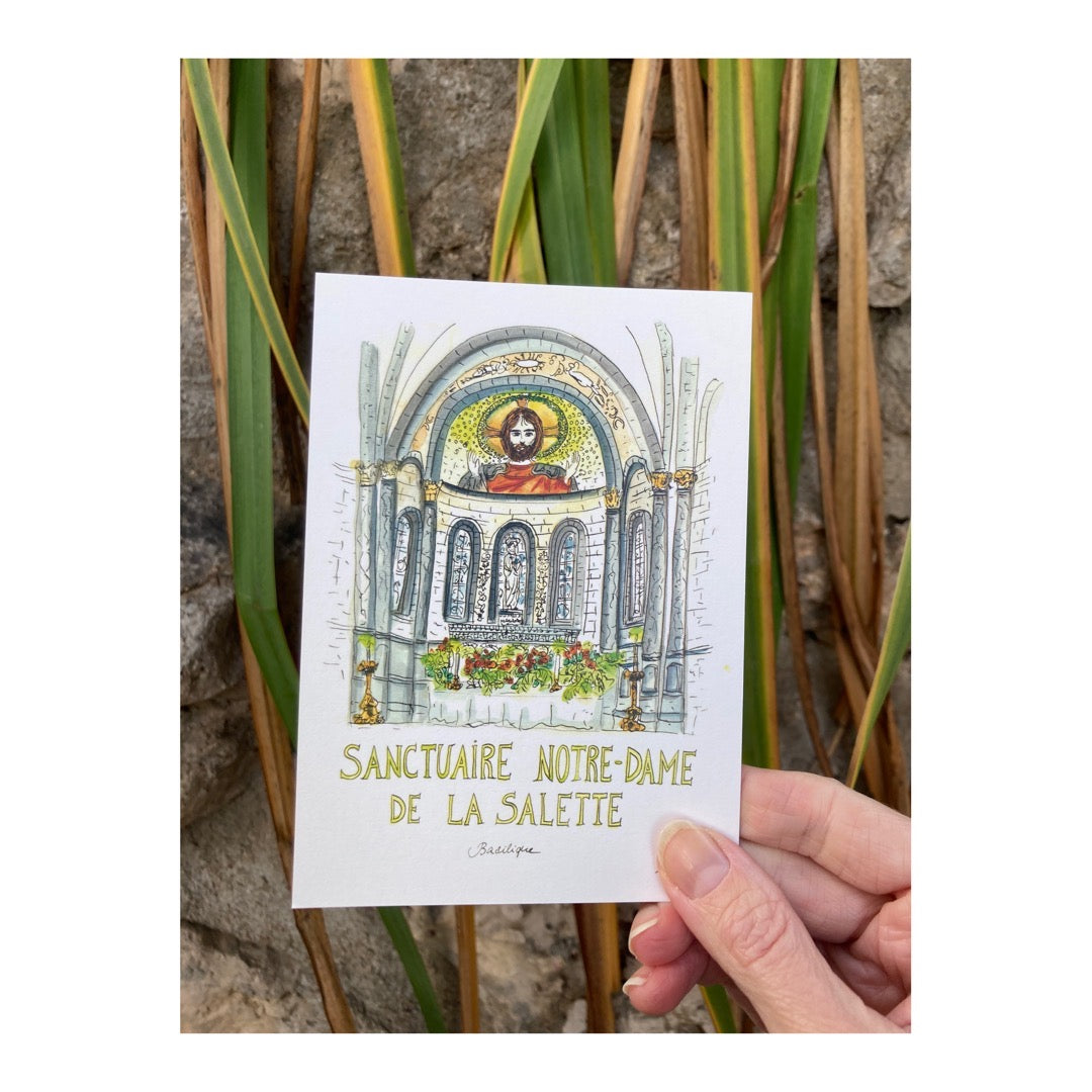 Pack of 10 Postcards of Sanctuary Notre-Dame de la Salette