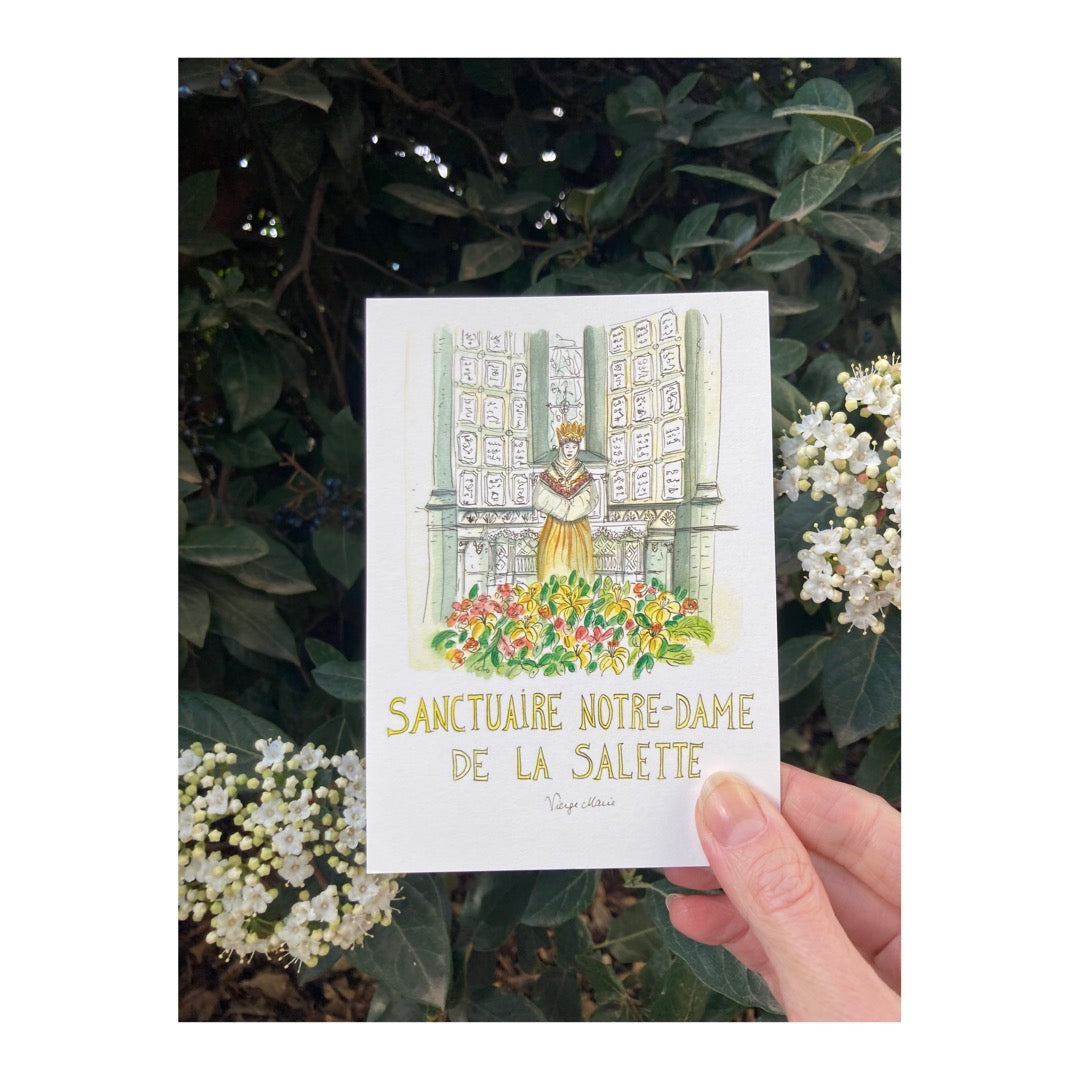 Pack of 10 Postcards of Sanctuary Notre-Dame de la Salette