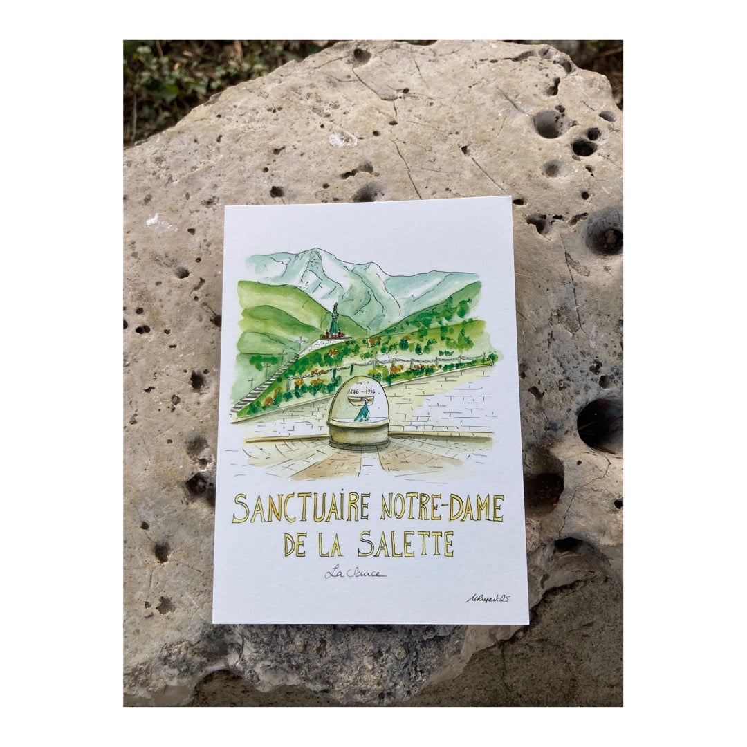 Pack of 10 Postcards of Sanctuary Notre-Dame de la Salette