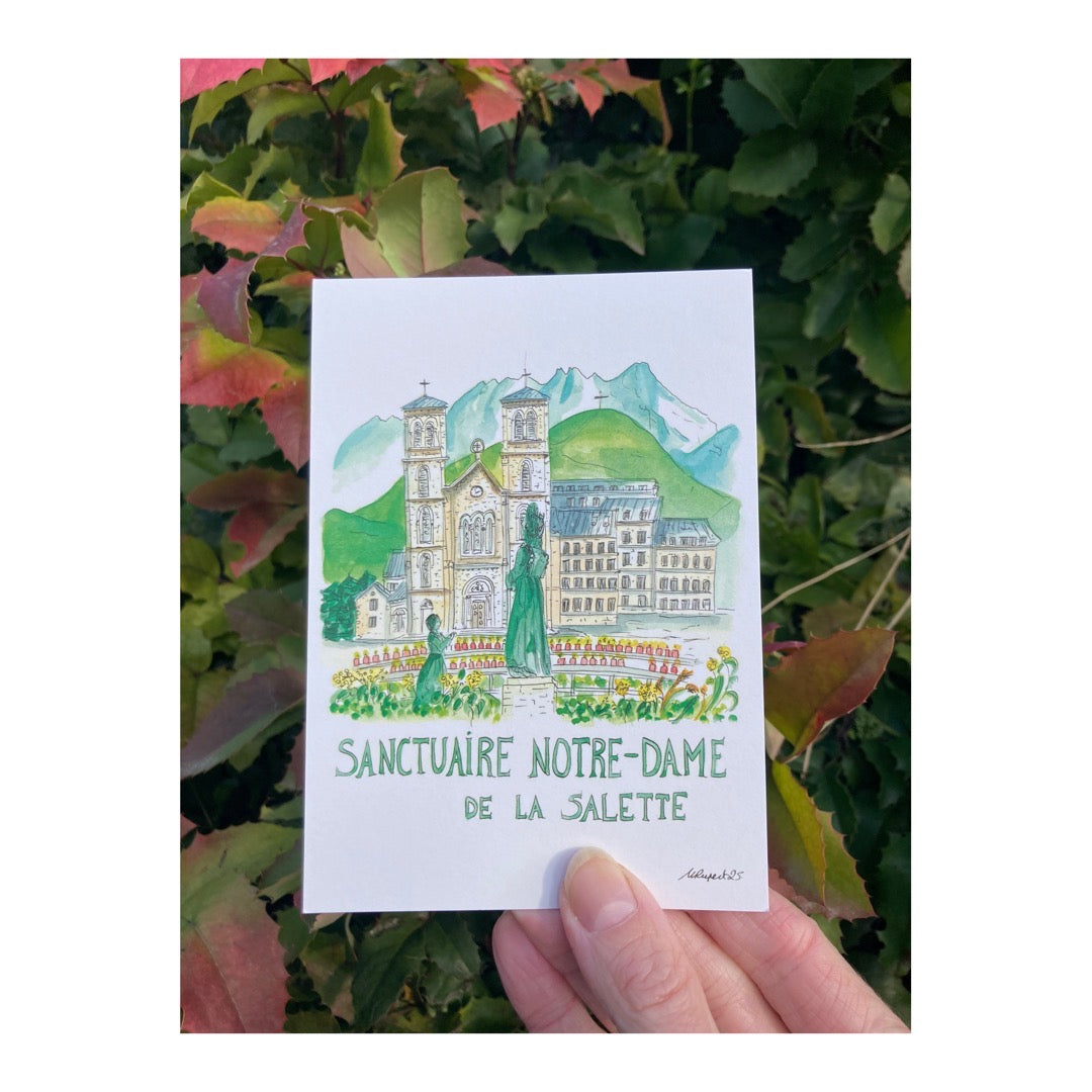 Pack of 10 Postcards of Sanctuary Notre-Dame de la Salette