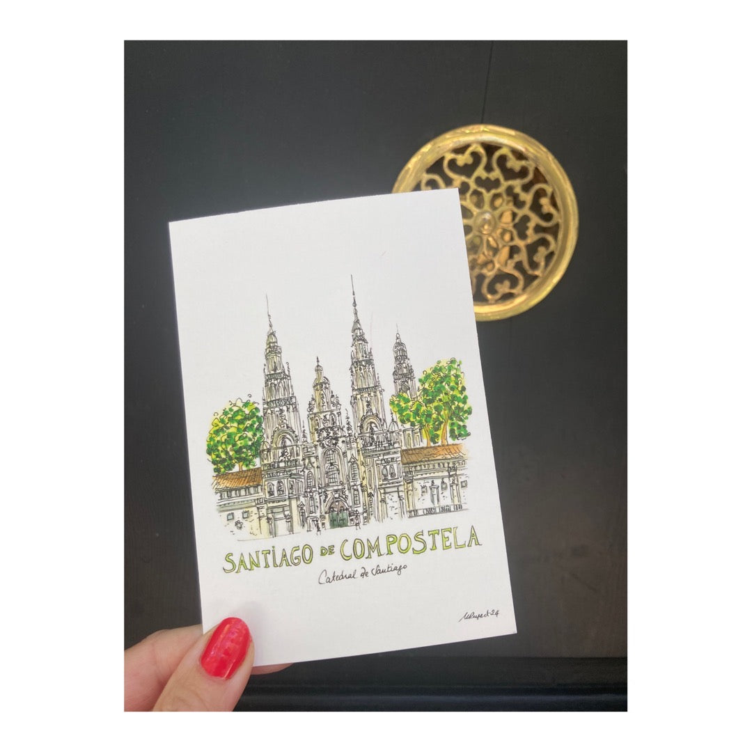 Pack of 10 Postcards of Santiago de Compostela