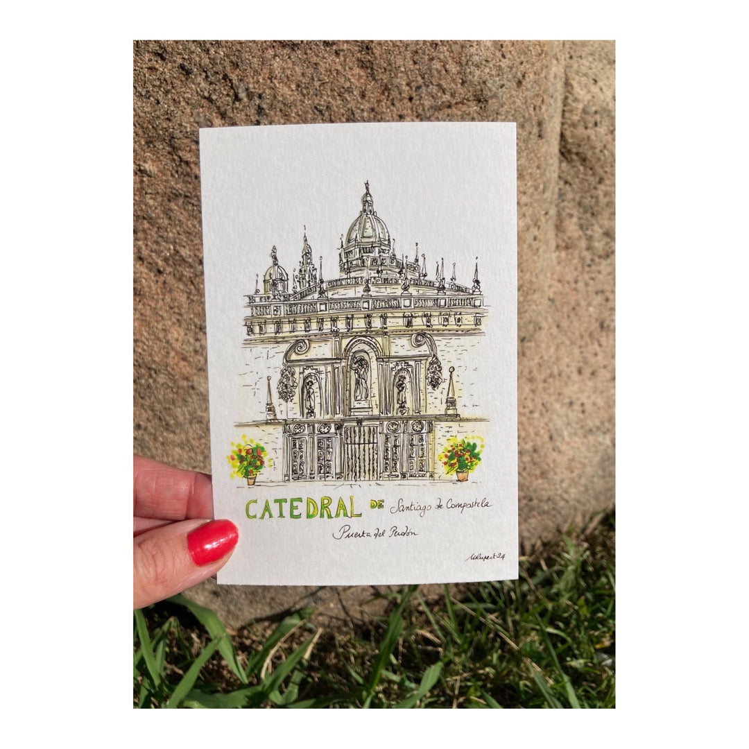 Pack of 10 Postcards of Santiago de Compostela