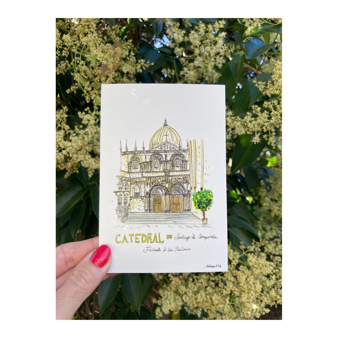 Pack of 10 Postcards of Santiago de Compostela