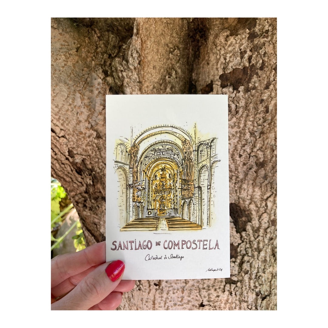 Pack of 10 Postcards of Santiago de Compostela