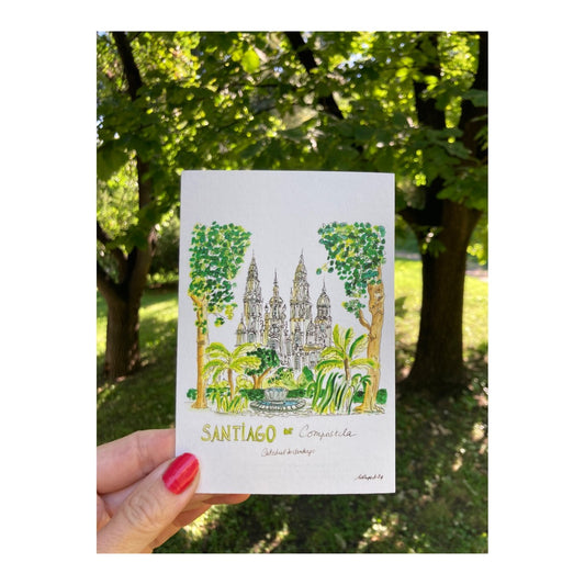 Pack of 10 Postcards of Santiago de Compostela