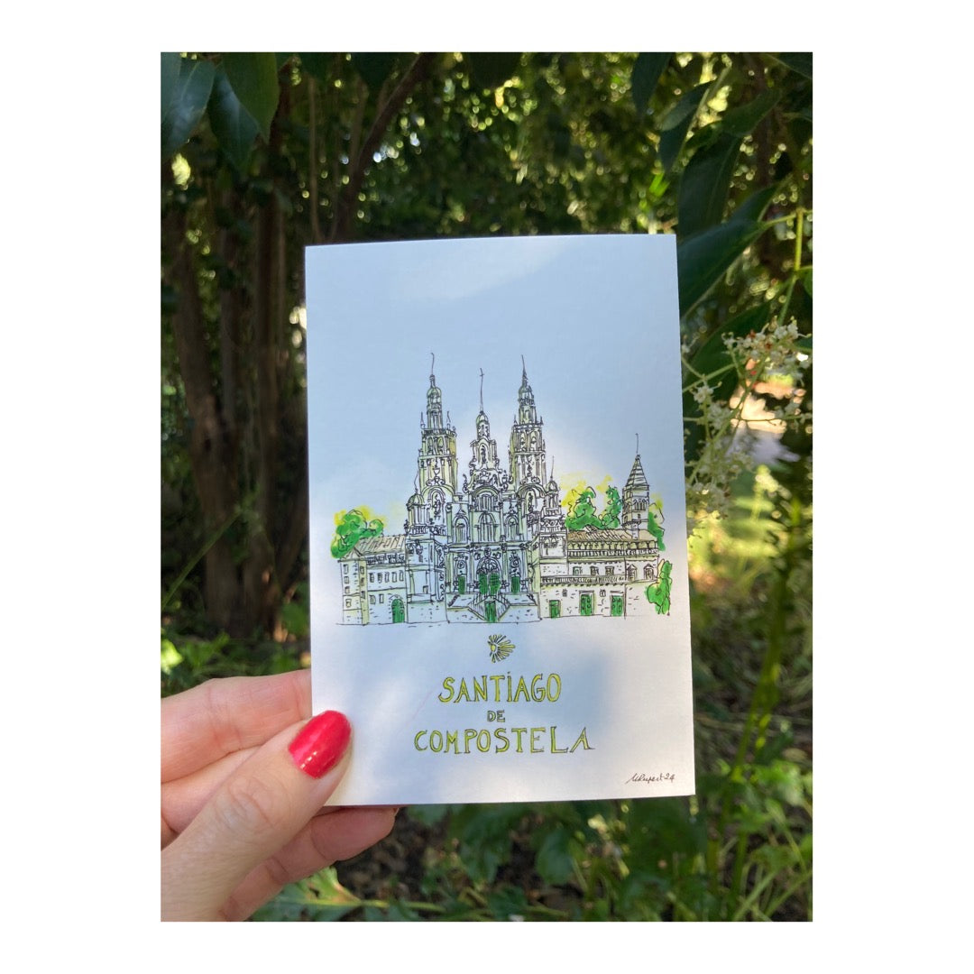 Pack of 10 Postcards of Santiago de Compostela