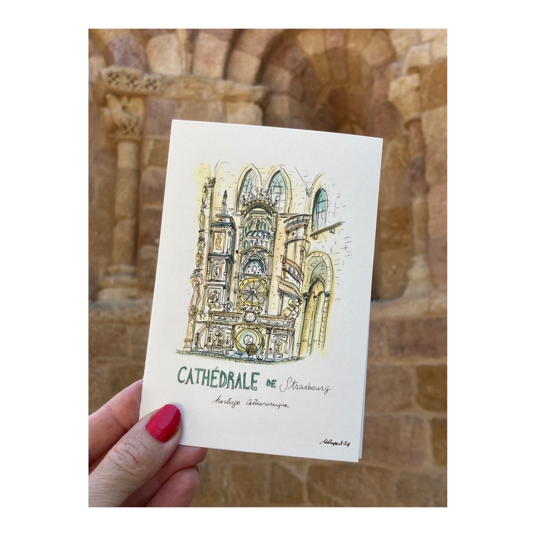 Pack of 10 Postcards of Strasburg Cathedral