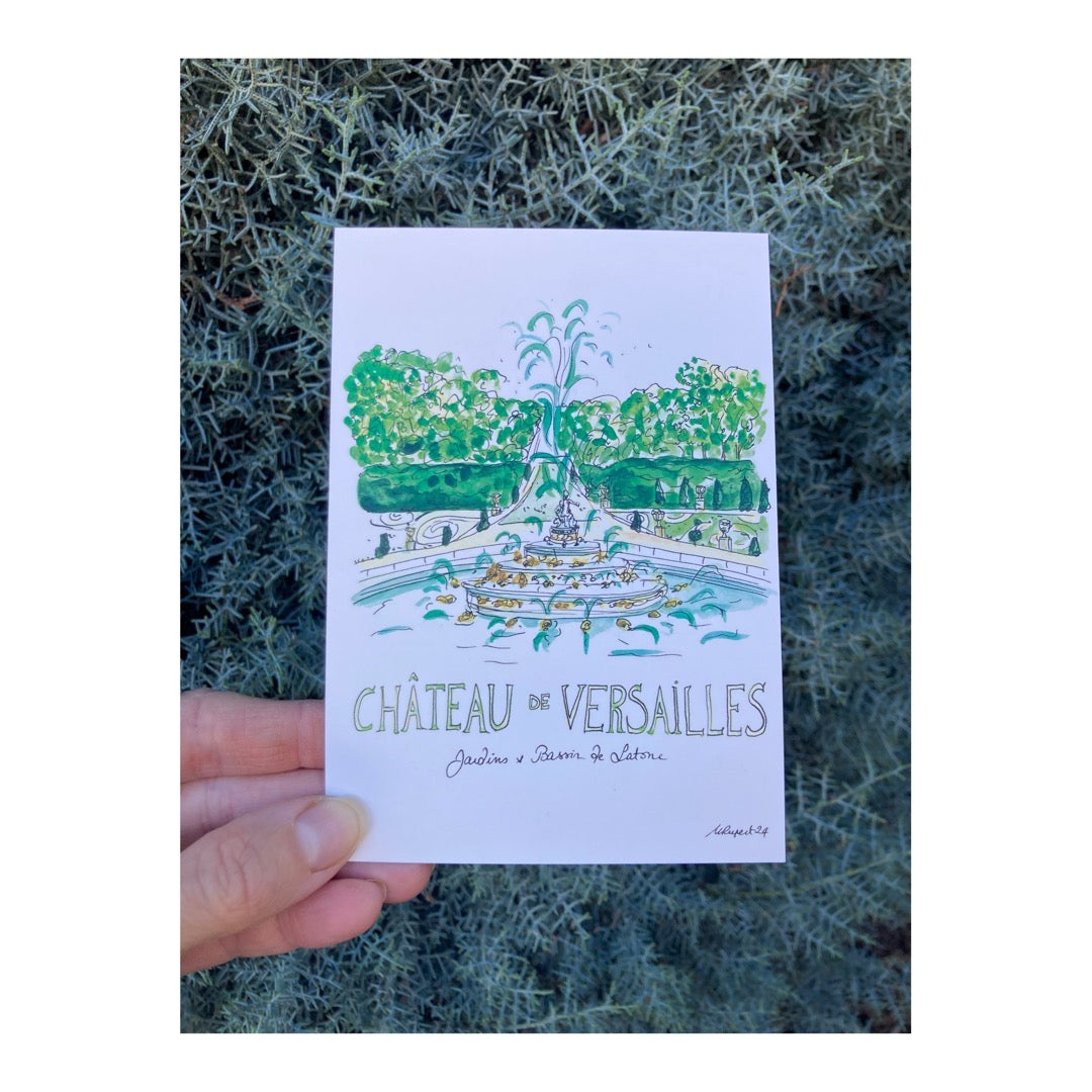 Pack of 10 Postcards of Château de Versailles