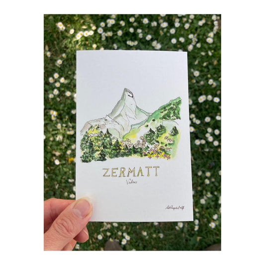 Pack of 10 Postcards of Swiss Mountains